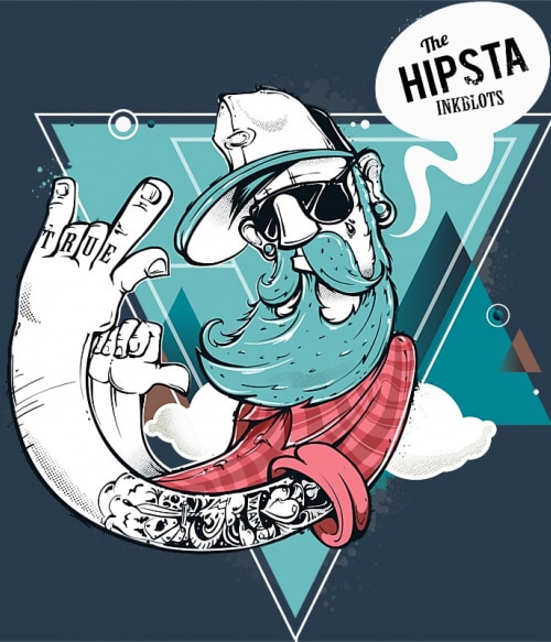 Hipsta dude Graffiti Pólók, Pulóverek, Bögrék - Művészet