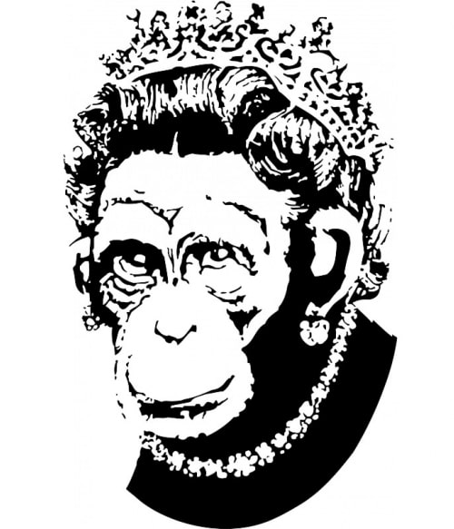 Monkey queen Graffiti Pólók, Pulóverek, Bögrék - Művészet