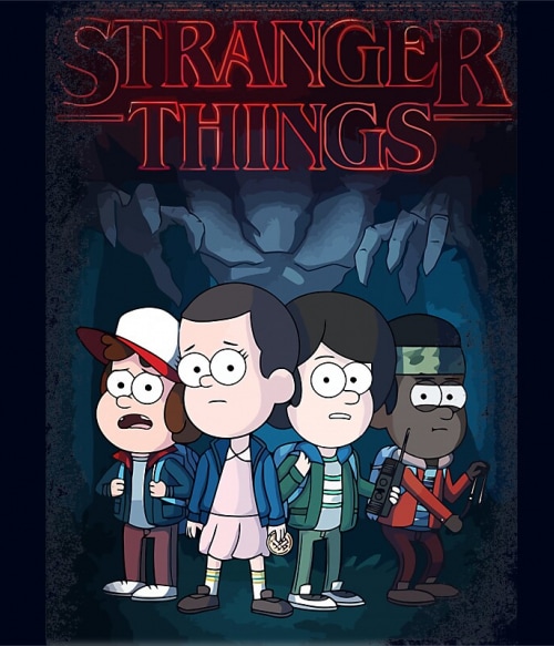Stranger Gravity Falls Stranger Things Pólók, Pulóverek, Bögrék - Stranger Things