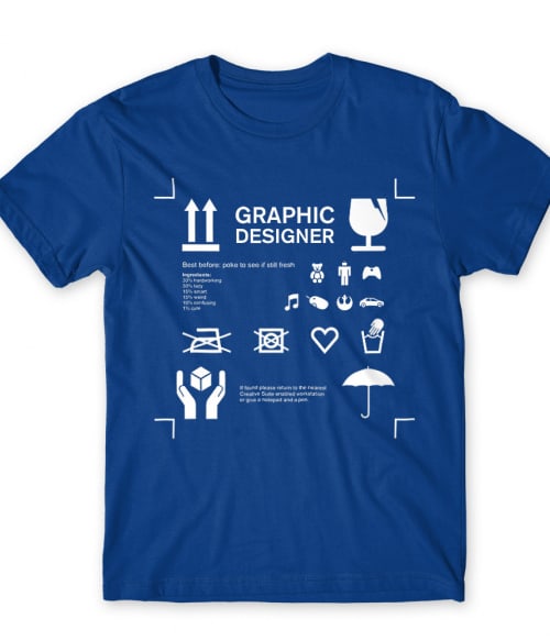 Graphic designer manual Póló - Ha Graphic Designer rajongó ezeket a pólókat tuti imádni fogod!