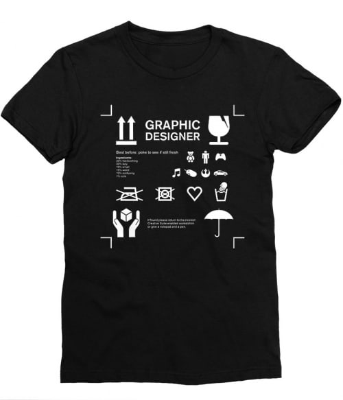 Graphic designer manual Póló - Ha Graphic Designer rajongó ezeket a pólókat tuti imádni fogod!