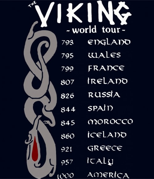 Vikings World Tour Viking Pólók, Pulóverek, Bögrék - Viking
