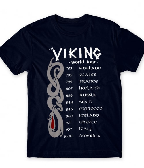 Vikings World Tour Kultúra Férfi Póló - Viking
