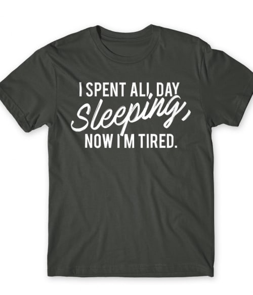 I spent all day sleeping Póló - Ha Laziness rajongó ezeket a pólókat tuti imádni fogod!