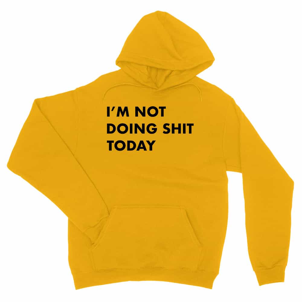 I'm not doing shit today Unisex Pulóver