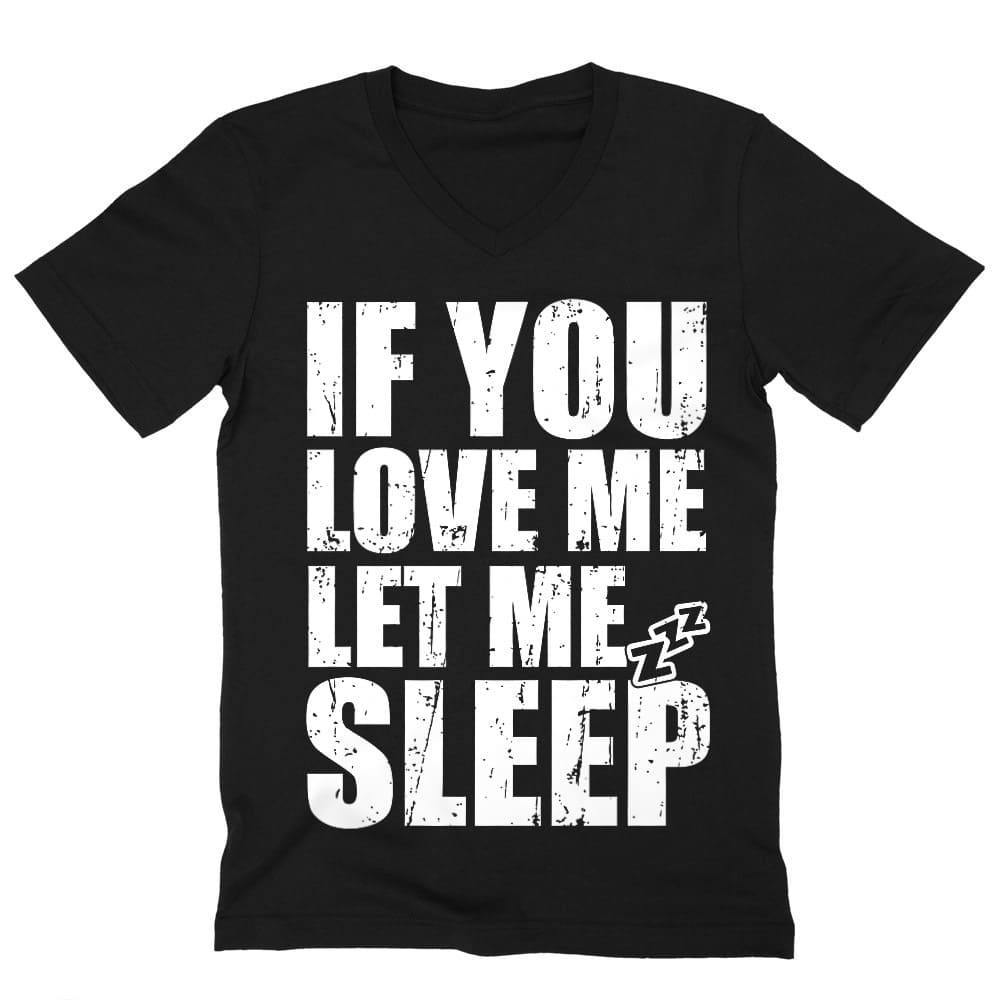 Let me sleep Férfi V-nyakú Póló