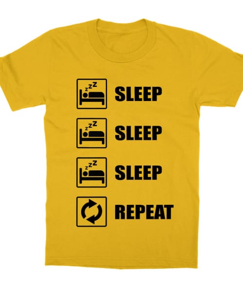 Sleep sleep sleep repeat Póló - Ha Laziness rajongó ezeket a pólókat tuti imádni fogod!