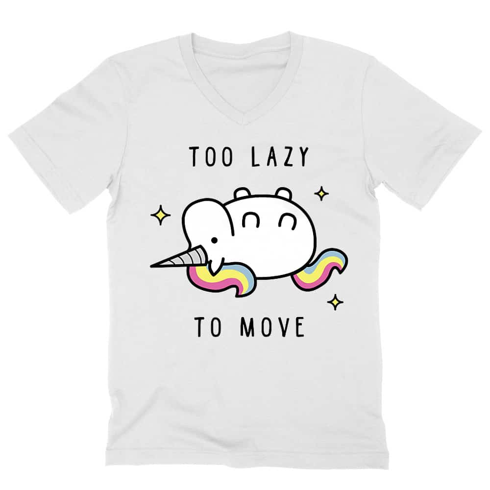 Too lazy to move Férfi V-nyakú Póló