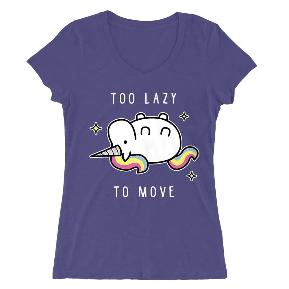 Too lazy to move Női V-nyakú Póló