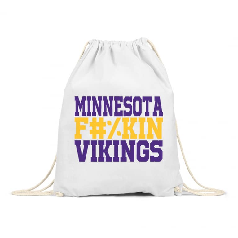 Minnesota fuckin vikings - Drawstring Bag
