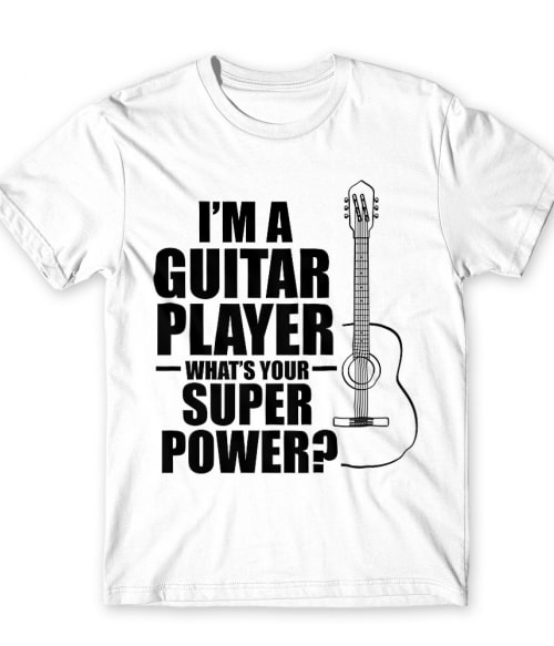 Guitar superpower Hangszerek Póló - Zene