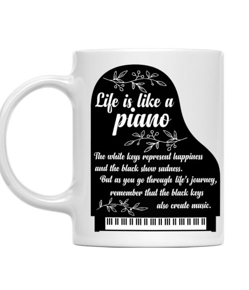 Life it's like a piano Hangszerek Bögre - Zene