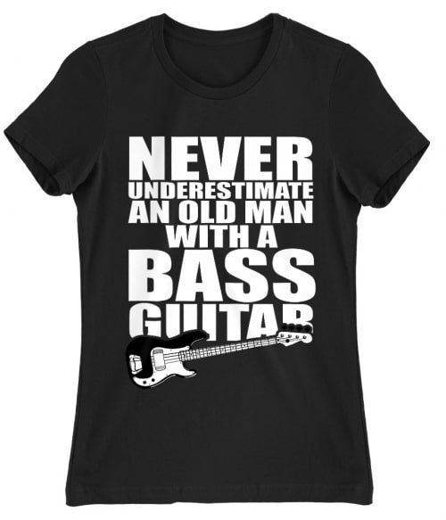Old man with a bass guitar Póló - Ha Instrument rajongó ezeket a pólókat tuti imádni fogod!