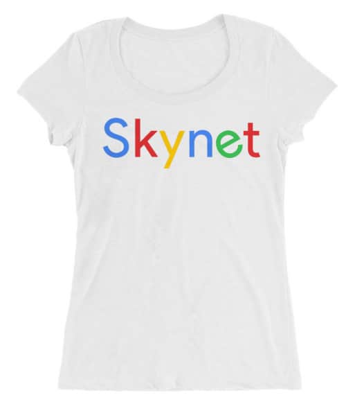 Skynet google logo Póló - Ha Terminator rajongó ezeket a pólókat tuti imádni fogod!
