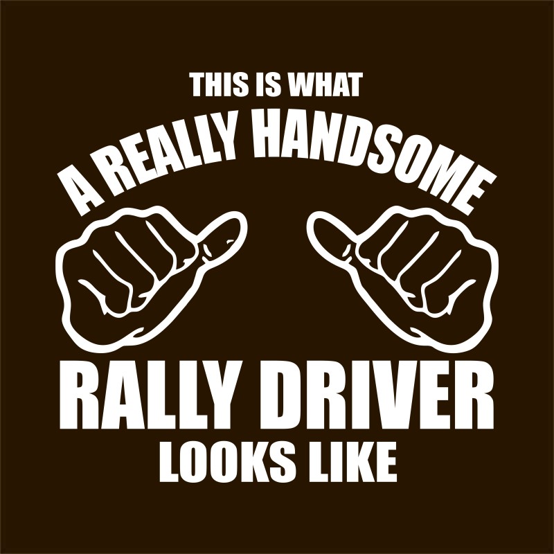 Really handsome rally driver
