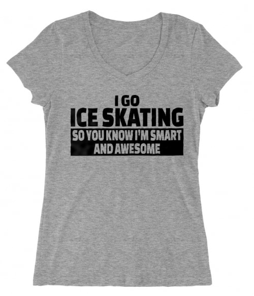 I go ice skating Póló - Ha Ice Skate rajongó ezeket a pólókat tuti imádni fogod!