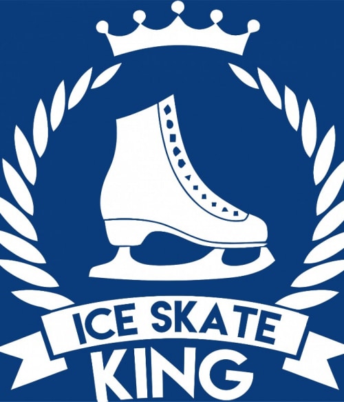 Ice skate king Jégkorcsolya Pólók, Pulóverek, Bögrék - Télisport