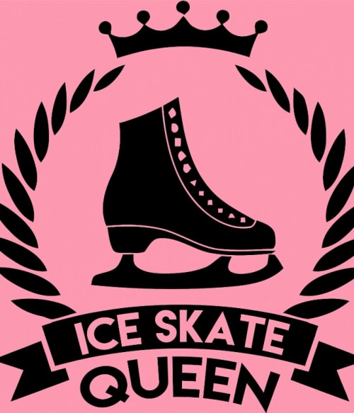 Ice skate queen Jégkorcsolya Pólók, Pulóverek, Bögrék - Télisport