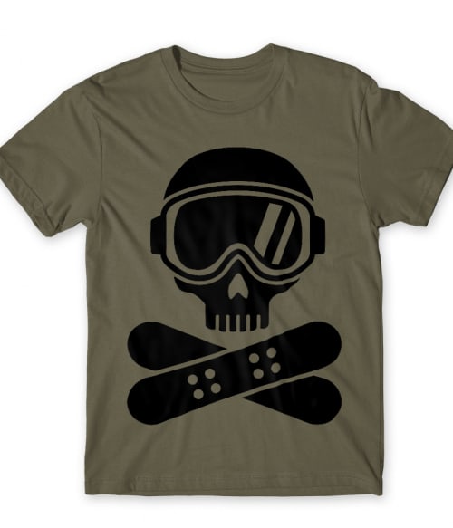 Cross Boards Skull Póló - Ha Ski rajongó ezeket a pólókat tuti imádni fogod!