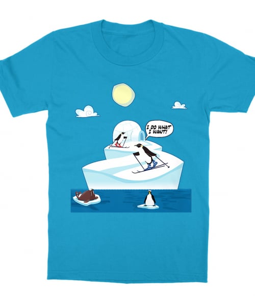 Skiing Penguin Póló - Ha Ski rajongó ezeket a pólókat tuti imádni fogod!
