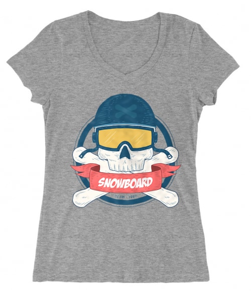 Snowboard Skull Póló - Ha Ski rajongó ezeket a pólókat tuti imádni fogod!