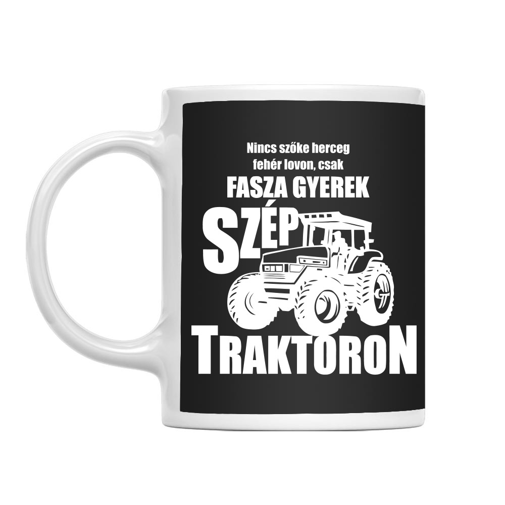 Fasza gyerek szép traktoron Bögre