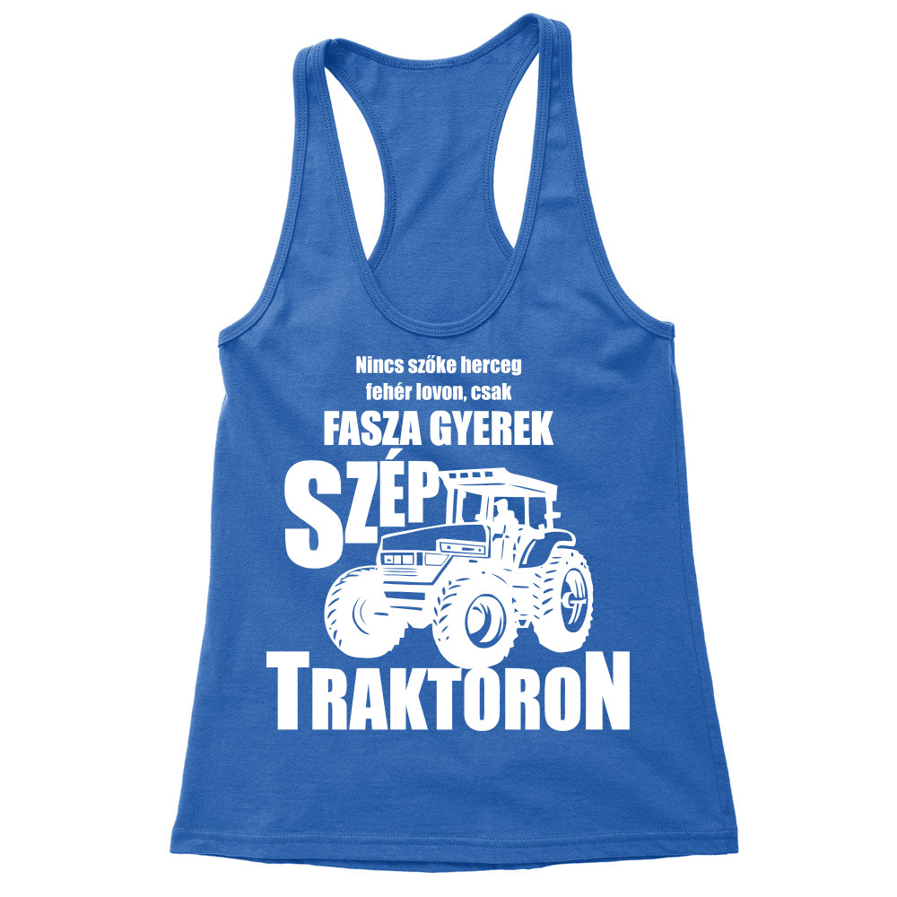 Fasza gyerek szép traktoron Női Trikó
