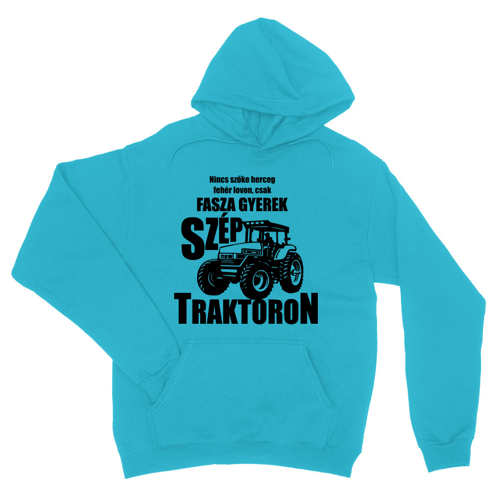 Fasza gyerek szép traktoron Unisex Pulóver