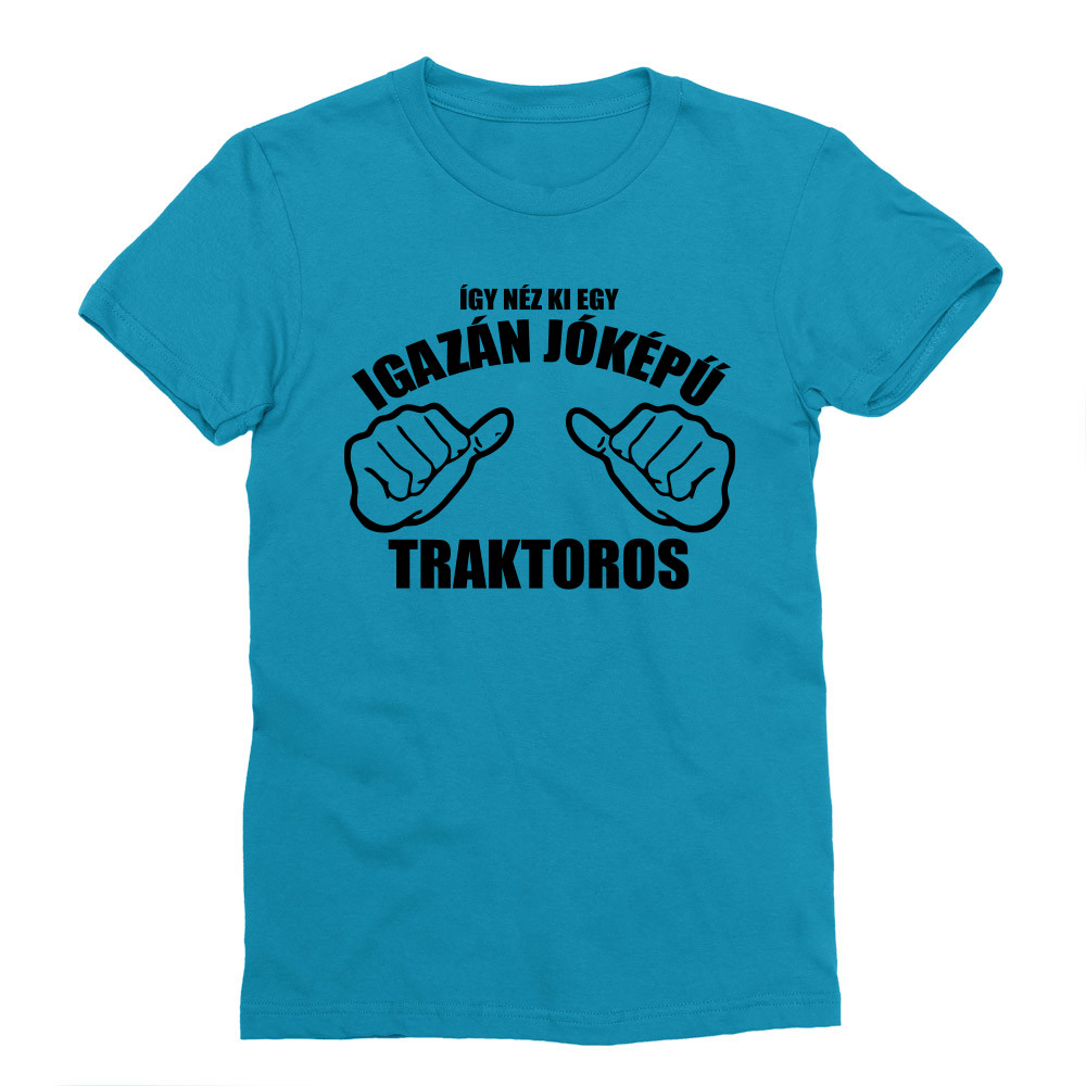 Jóképű traktoros Férfi Testhezálló Póló