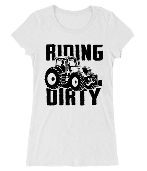 Riding dirty Póló - Ha Tractor rajongó ezeket a pólókat tuti imádni fogod!
