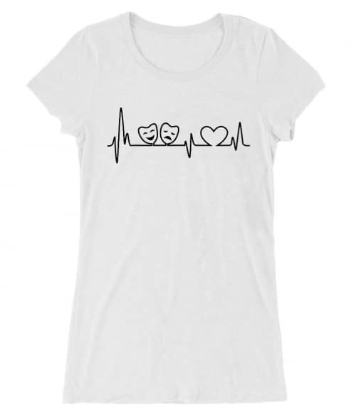 Theatre heartbeat Póló - Ha Theatre rajongó ezeket a pólókat tuti imádni fogod!