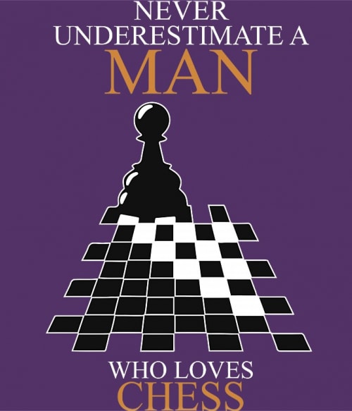 A Man who loves chess Sakkos Pólók, Pulóverek, Bögrék - Szabadidő