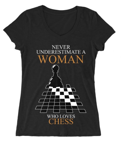 A Woman who loves chess Póló - Ha Chess rajongó ezeket a pólókat tuti imádni fogod!