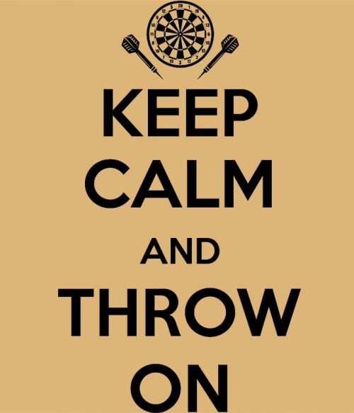 Keep Calm and Throw On Darts Darts Darts Pólók, Pulóverek, Bögrék - Szabadidő