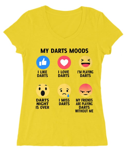 My Darts Moods Póló - Ha Darts rajongó ezeket a pólókat tuti imádni fogod!