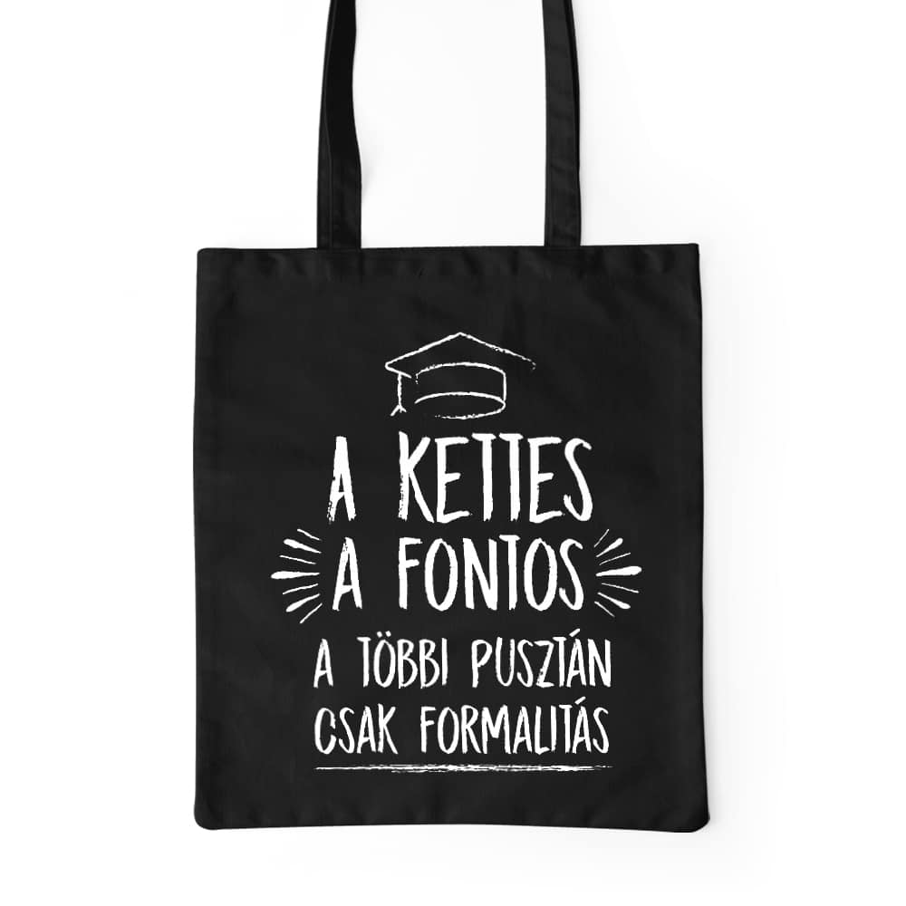 A kettes a fontos Prémium Vászontáska