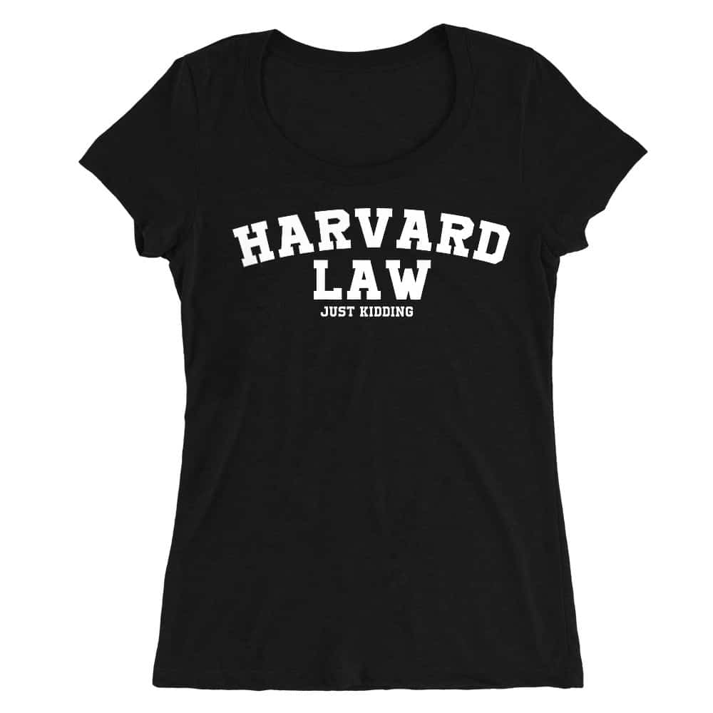 Harvard law Női O-nyakú Póló
