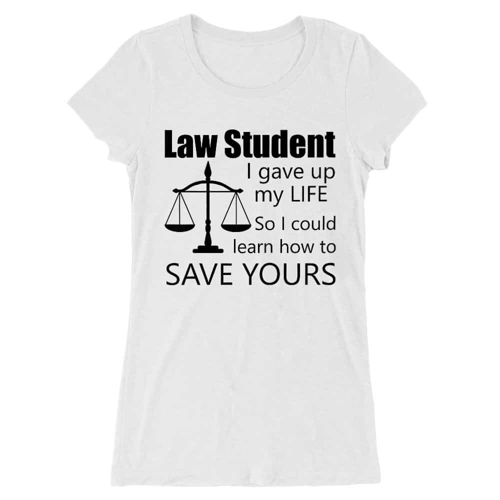 Law student Női Hosszított Póló