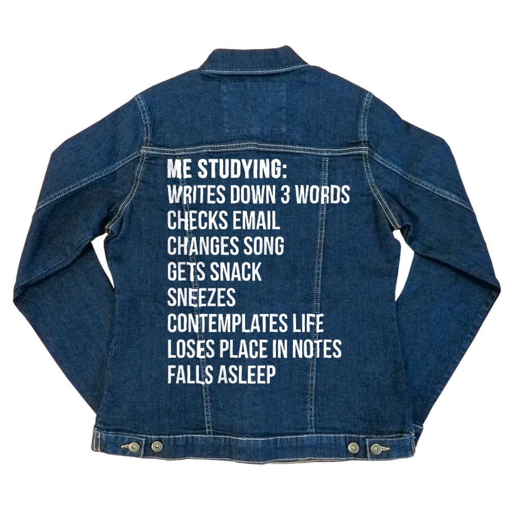 Me studying Női Farmerkabát