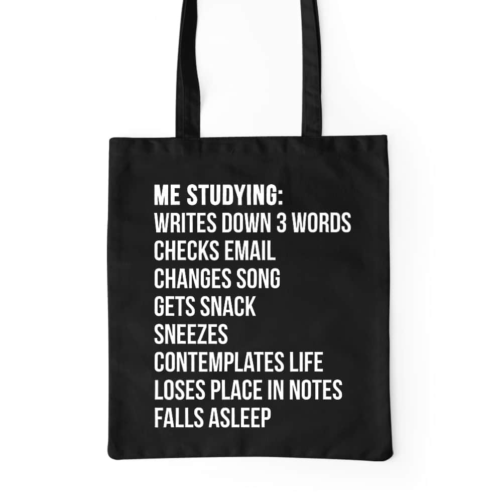 Me studying Prémium Vászontáska