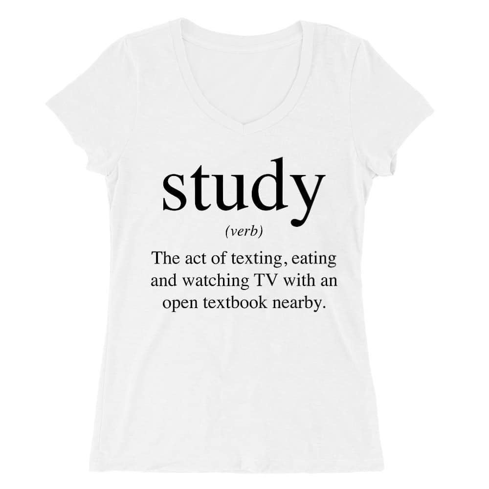 Study definition Női V-nyakú Póló