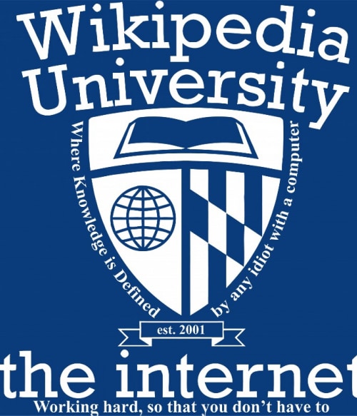 Wikipedia University Tanulás Pólók, Pulóverek, Bögrék - Tanulás