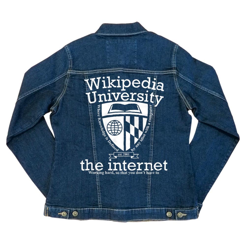 Wikipedia University Női Farmerkabát