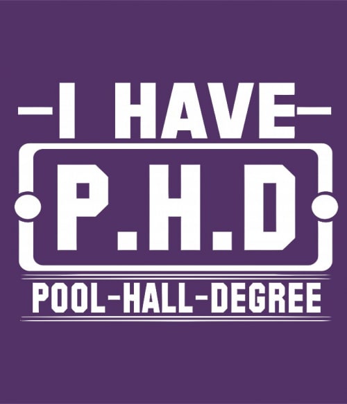 Pool hall degree Billiárdos Pólók, Pulóverek, Bögrék - Szabadidő