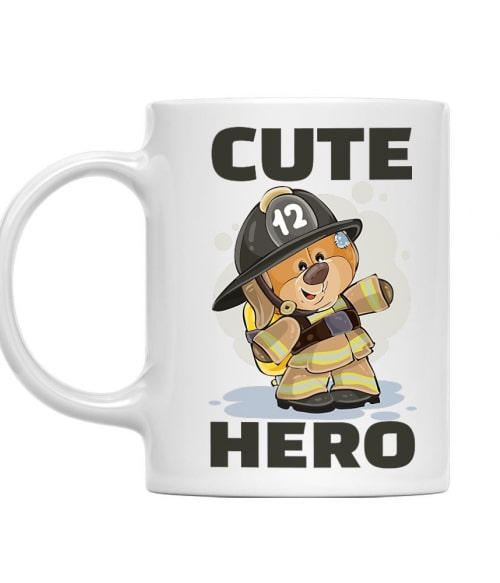 Cute hero Tűzoltó Bögre - Tűzoltó