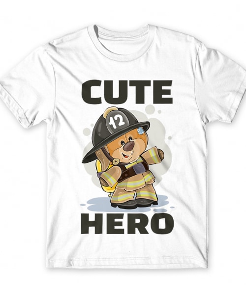 Cute hero Tűzoltó Férfi Póló - Tűzoltó