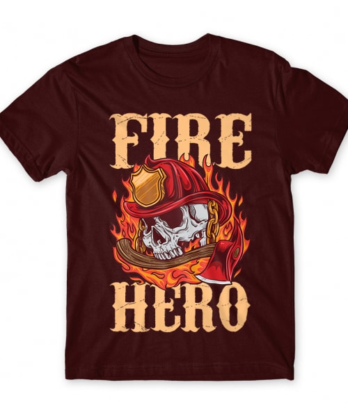 Fire hero Tűzoltó Férfi Póló - Tűzoltó
