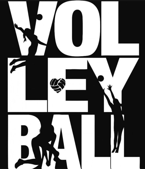 Volley silhouettes Labdajáték Pólók, Pulóverek, Bögrék - Sport
