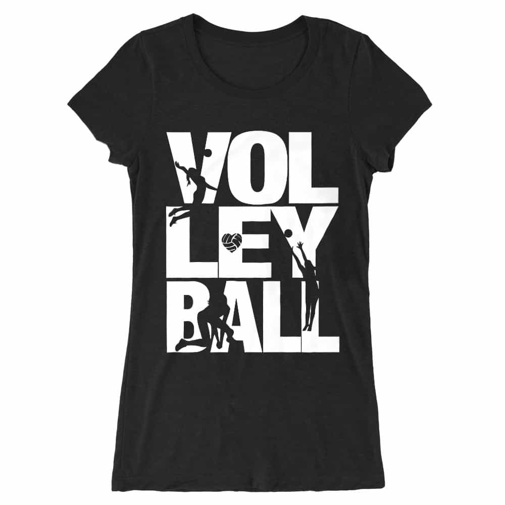 Volley silhouettes Női Hosszított Póló