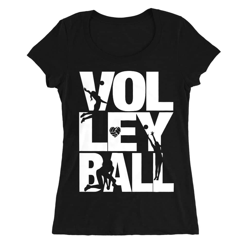 Volley silhouettes Női O-nyakú Póló